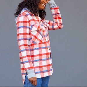 NWOT! Anthropologie Hutch Plaid Shirt Jacket